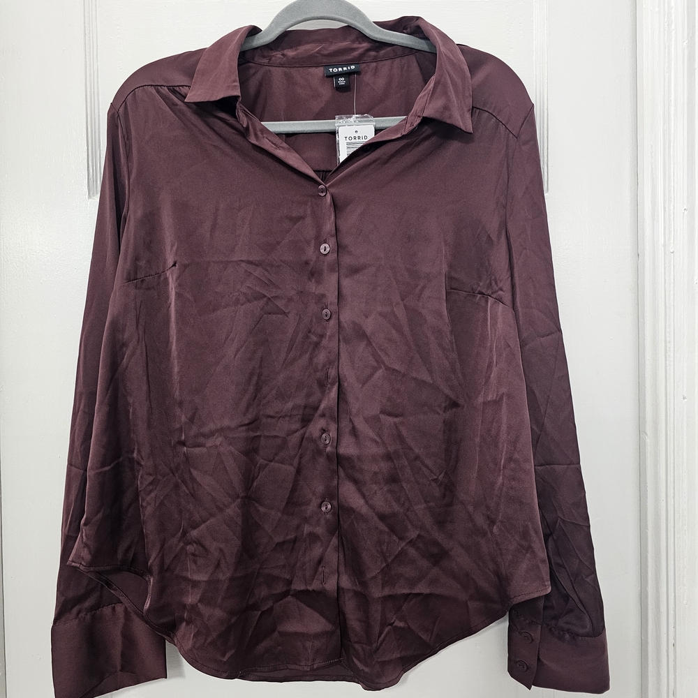 Burgundy Button Shirt
